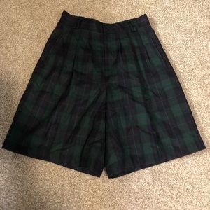 Vintage plaid shorts